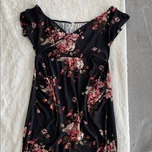 Floral maternity dress